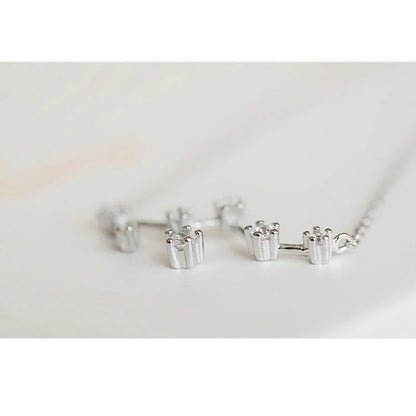 925 Stamp Silver Color Zodiac Collar Necklace Celestial Constellation Necklace Jewelry Best Friend Gift