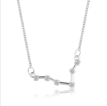 New Constellation Zodiac Sign Necklaces Jewelry for Women Girls Designed 12 Horoscope Taurus Aries Leo Necklaces Jewelry Gifts