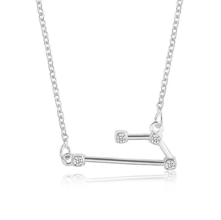 New Constellation Zodiac Sign Necklaces Jewelry for Women Girls Designed 12 Horoscope Taurus Aries Leo Necklaces Jewelry Gifts