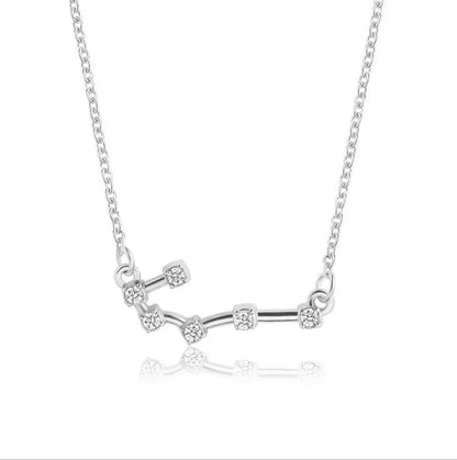 New Constellation Zodiac Sign Necklaces Jewelry for Women Girls Designed 12 Horoscope Taurus Aries Leo Necklaces Jewelry Gifts