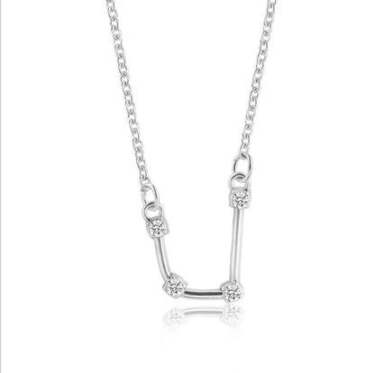 New Constellation Zodiac Sign Necklaces Jewelry for Women Girls Designed 12 Horoscope Taurus Aries Leo Necklaces Jewelry Gifts