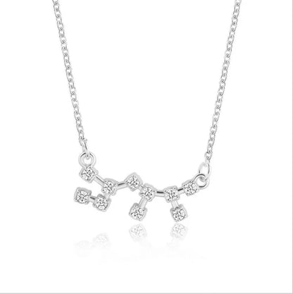 New Constellation Zodiac Sign Necklaces Jewelry for Women Girls Designed 12 Horoscope Taurus Aries Leo Necklaces Jewelry Gifts
